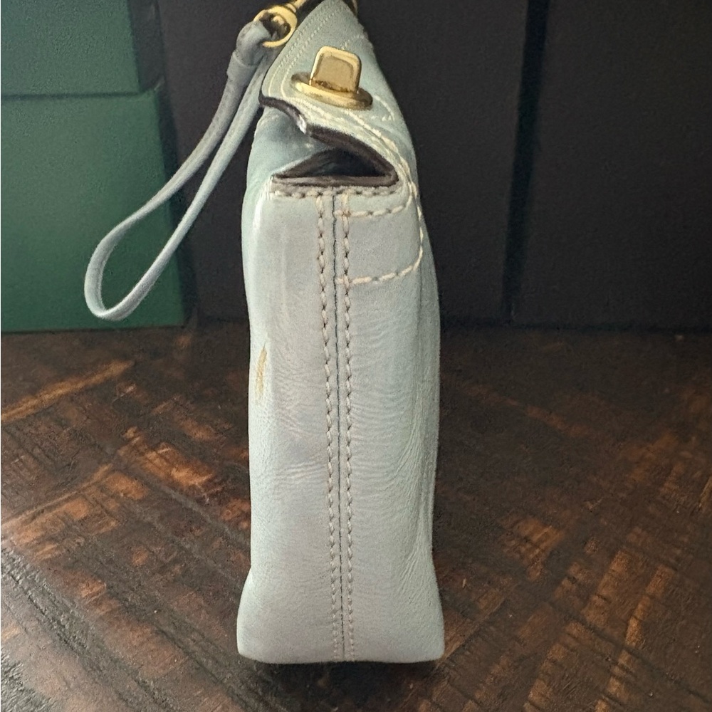 Coach Blue Leather Wristlet - Picture 8 of 15
